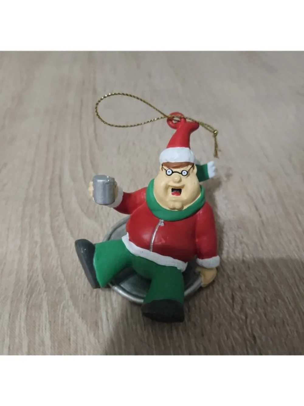 Set Of 2 Family Guy Christmas Ornaments Brian & Peter Griffin